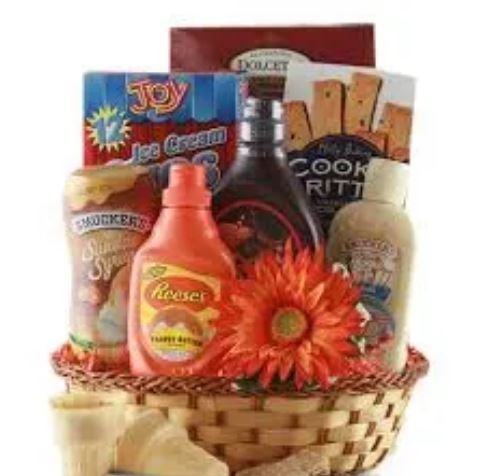 Ice Cream Sundae Gift Basket